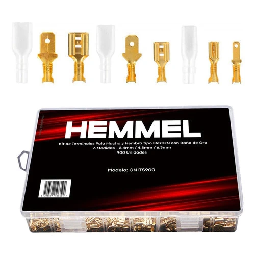 Set de Terminales Punteras y Aislantes — Hemmel