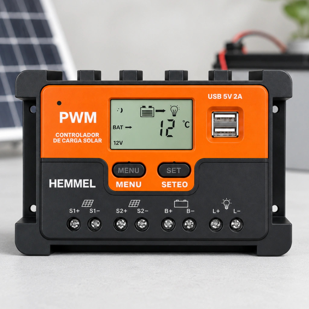Controlador Inteligente Panel Solar — Hemmel