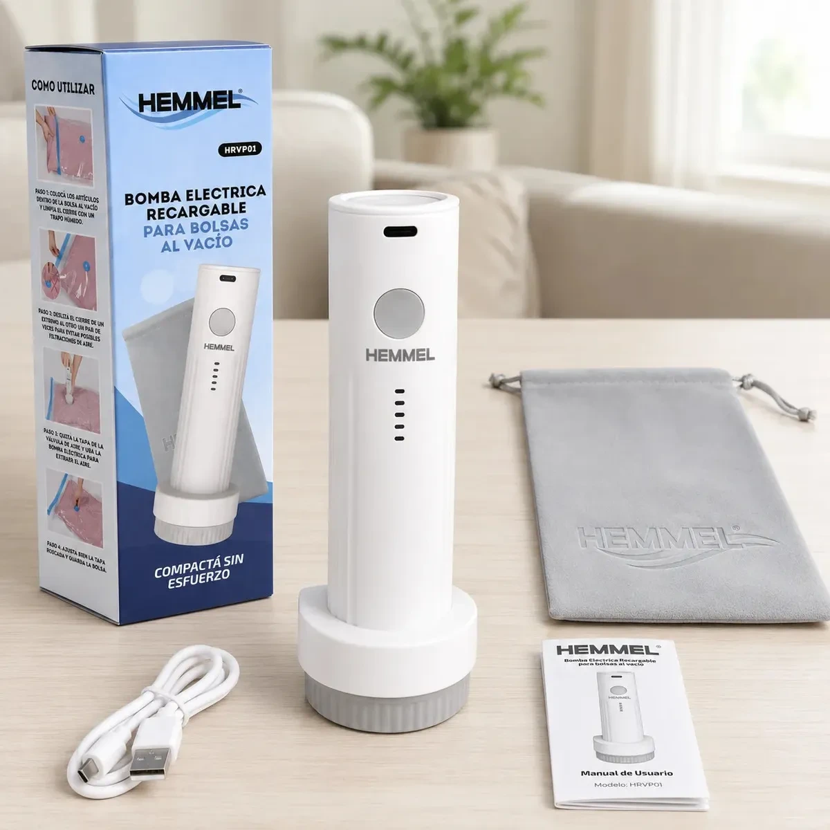 Bomba Electrica para Bolsas al Vacio — Hemmel