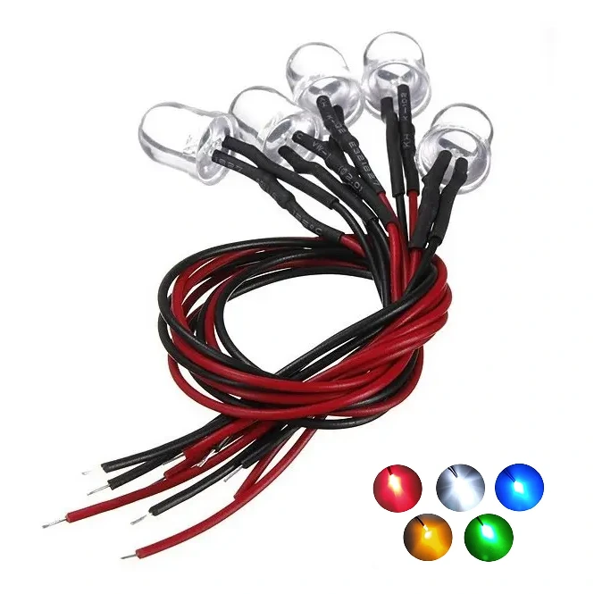 LED con Cable y Resistencia Ultra Brillante — Hemmel
